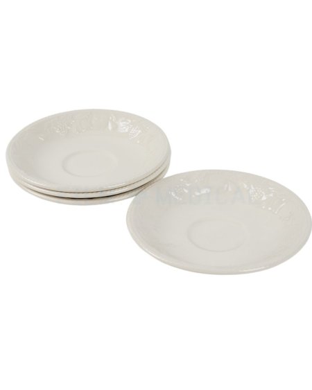 Floral Embossed Plate 17cm